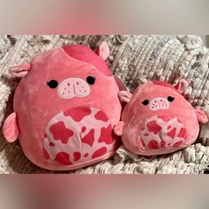 Squishmallows Kerry the Pink Seacow s8 and scented Kerry mini cow!